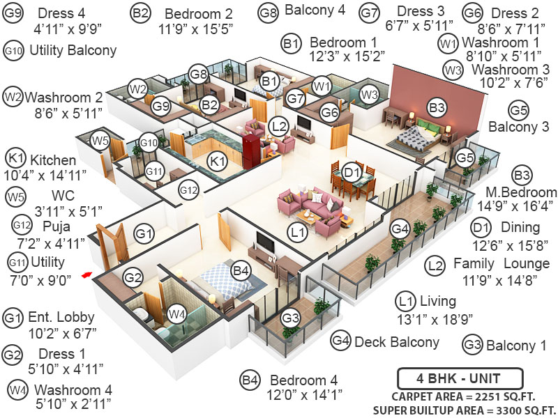 3DFloorPlan of ATS Kingston Heath