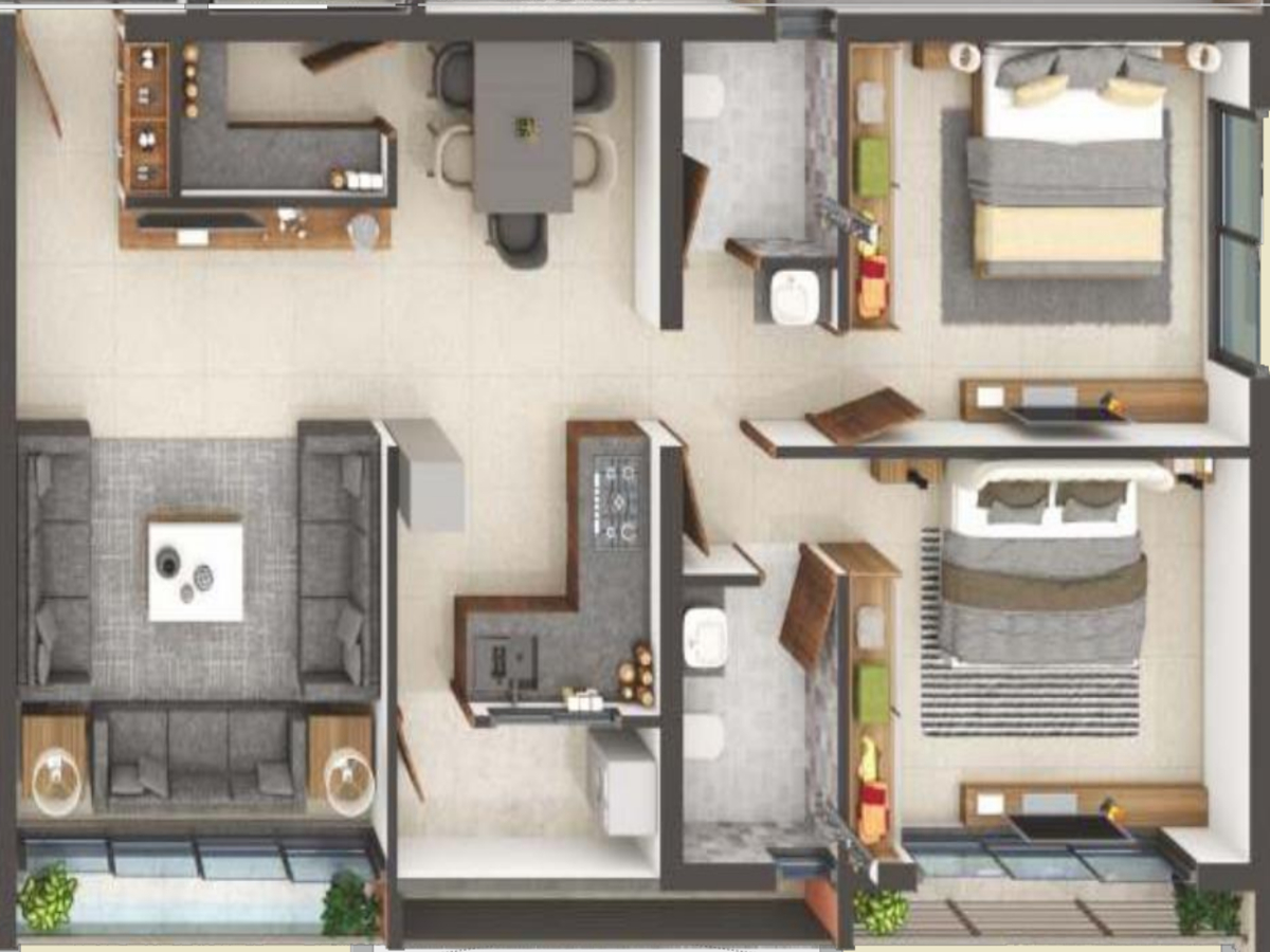 3DFloorPlan of Shivam Sumukh Township