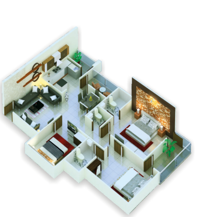 3DFloorPlan of Siddhi Samriddhi