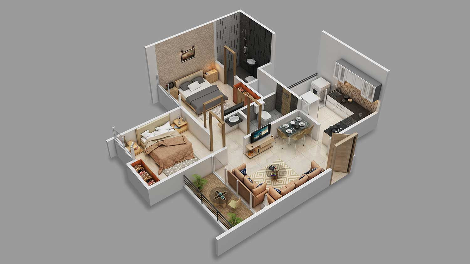 3DFloorPlan of Majestique Mrugavarsha