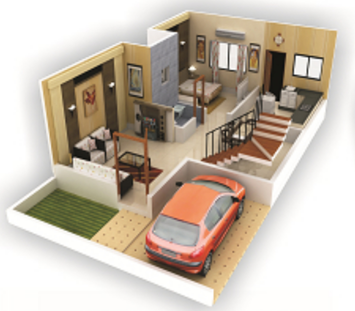 3DFloorPlan of Idea Silver City Villa