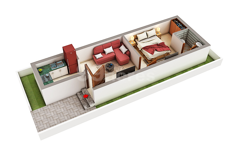 3DFloorPlan of Hindustan Classic Garden