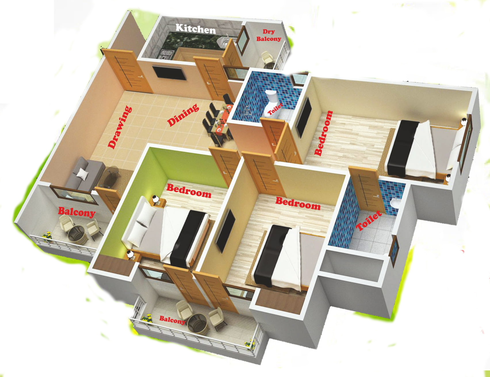 3DFloorPlan of SLNB Sarvayoni City