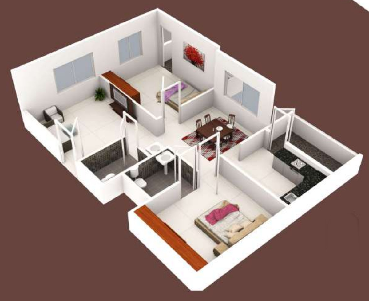 3DFloorPlan of Lakshmi Bhargav Heights