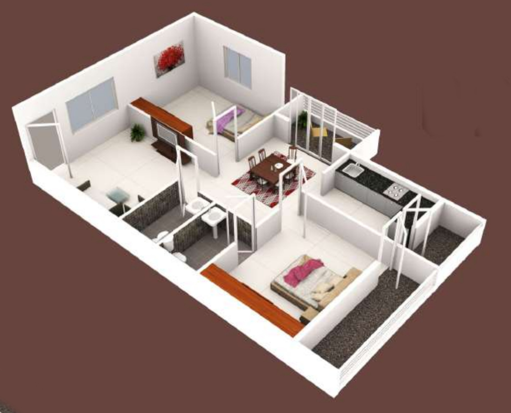 3DFloorPlan of Lakshmi Bhargav Heights
