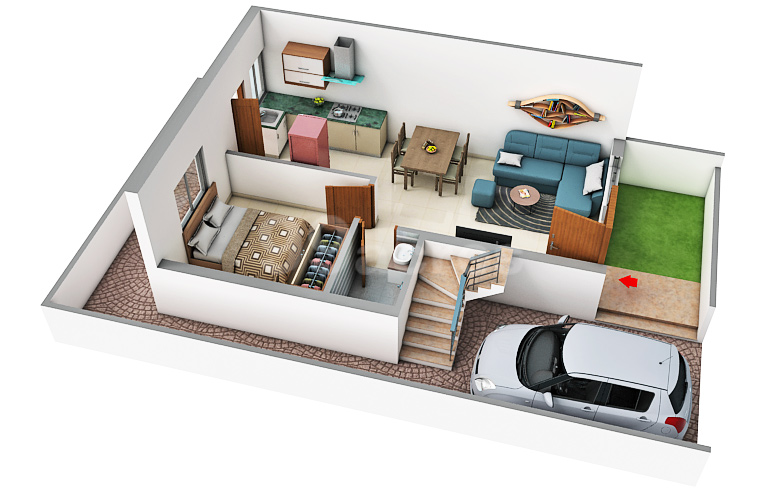 3DFloorPlan of Prime Vatika