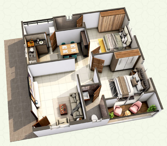3DFloorPlan of Royal Palms