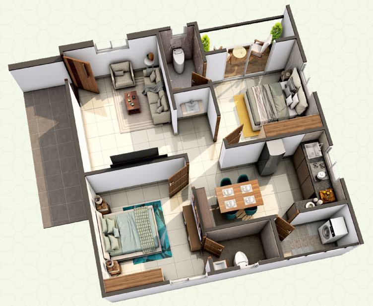 3DFloorPlan of Royal Palms