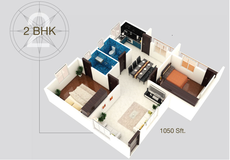 3DFloorPlan of Royale Elite
