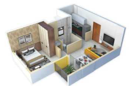 3DFloorPlan of Mahindra Happinest MWC