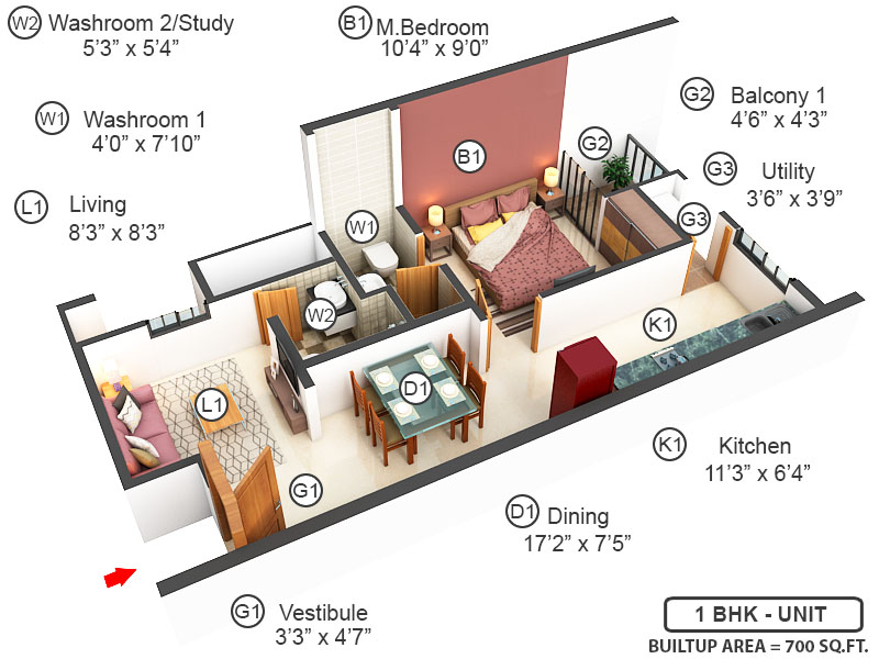 3DFloorPlan of Incor Lake City