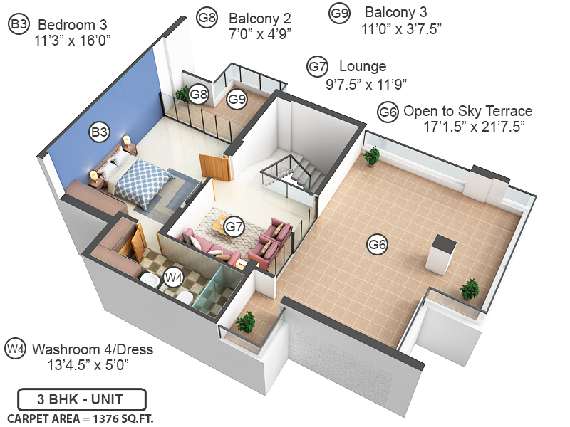Upper Level Duplex Plan Upper Level Duplex Plan
