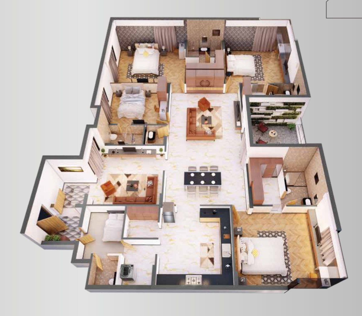 3DFloorPlan of Lifestyle The Podium