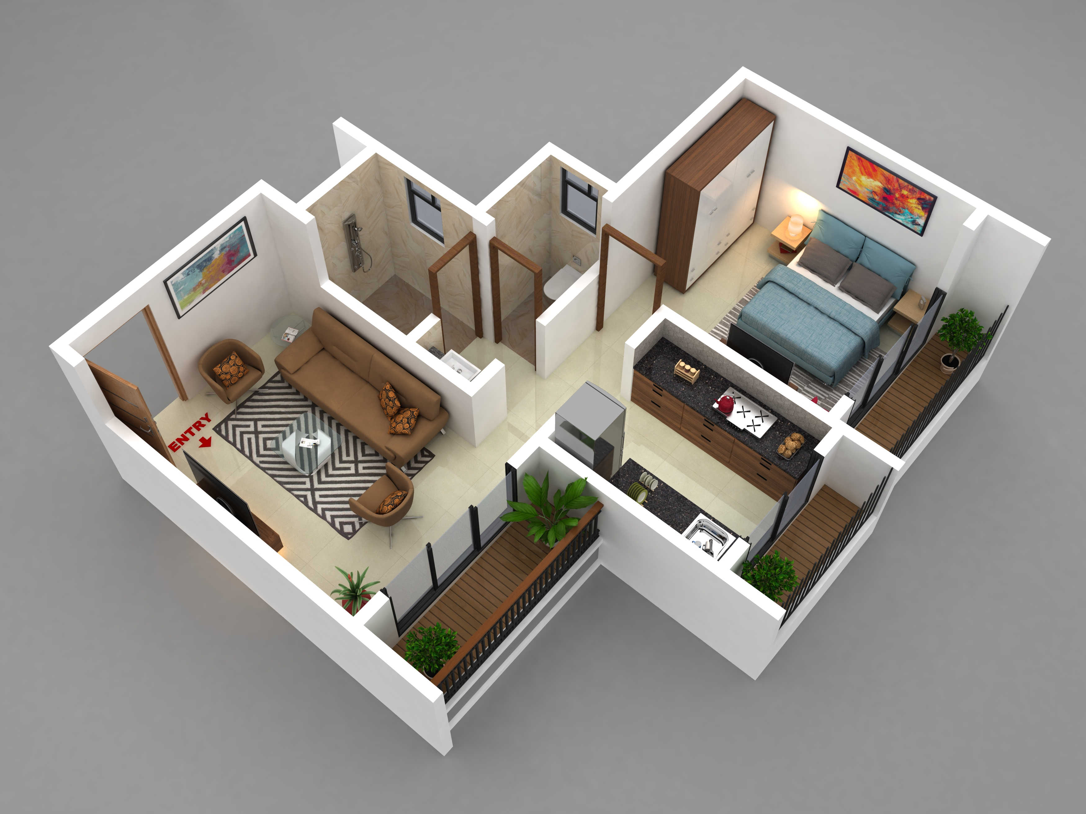 3DFloorPlan of Tisai Heights