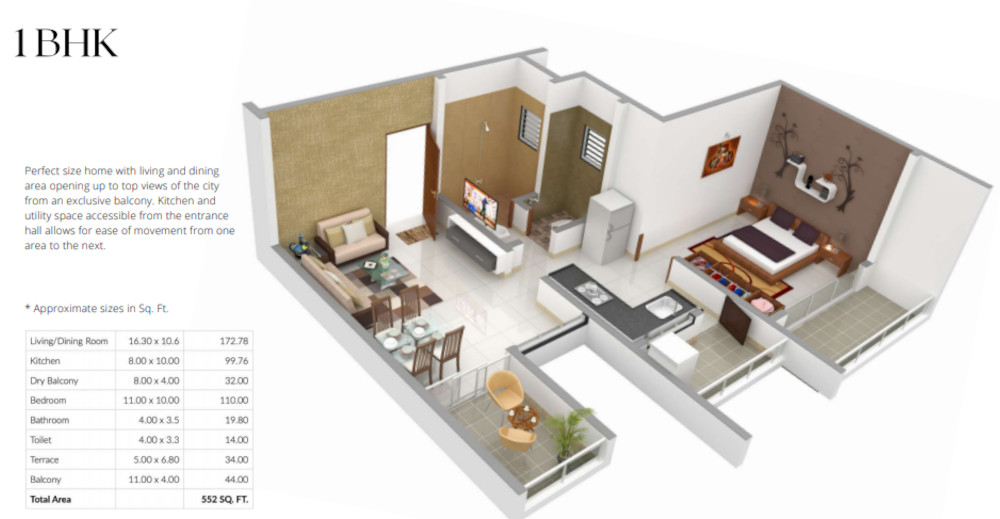 3DFloorPlan of Aditi Emperia