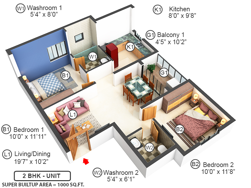3DFloorPlan of Lancor Infinys