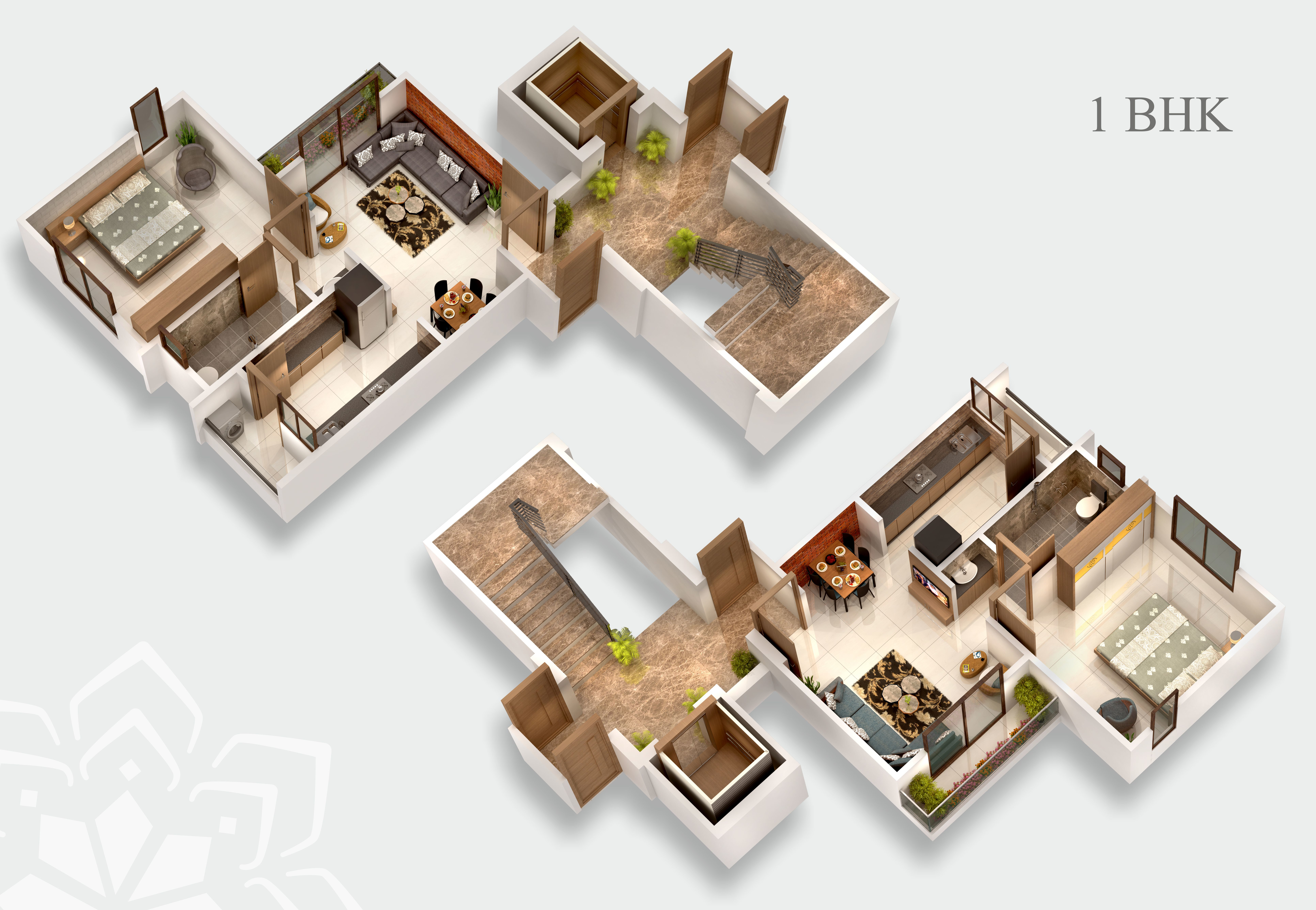 3DFloorPlan of Dream Elegance Tower A B