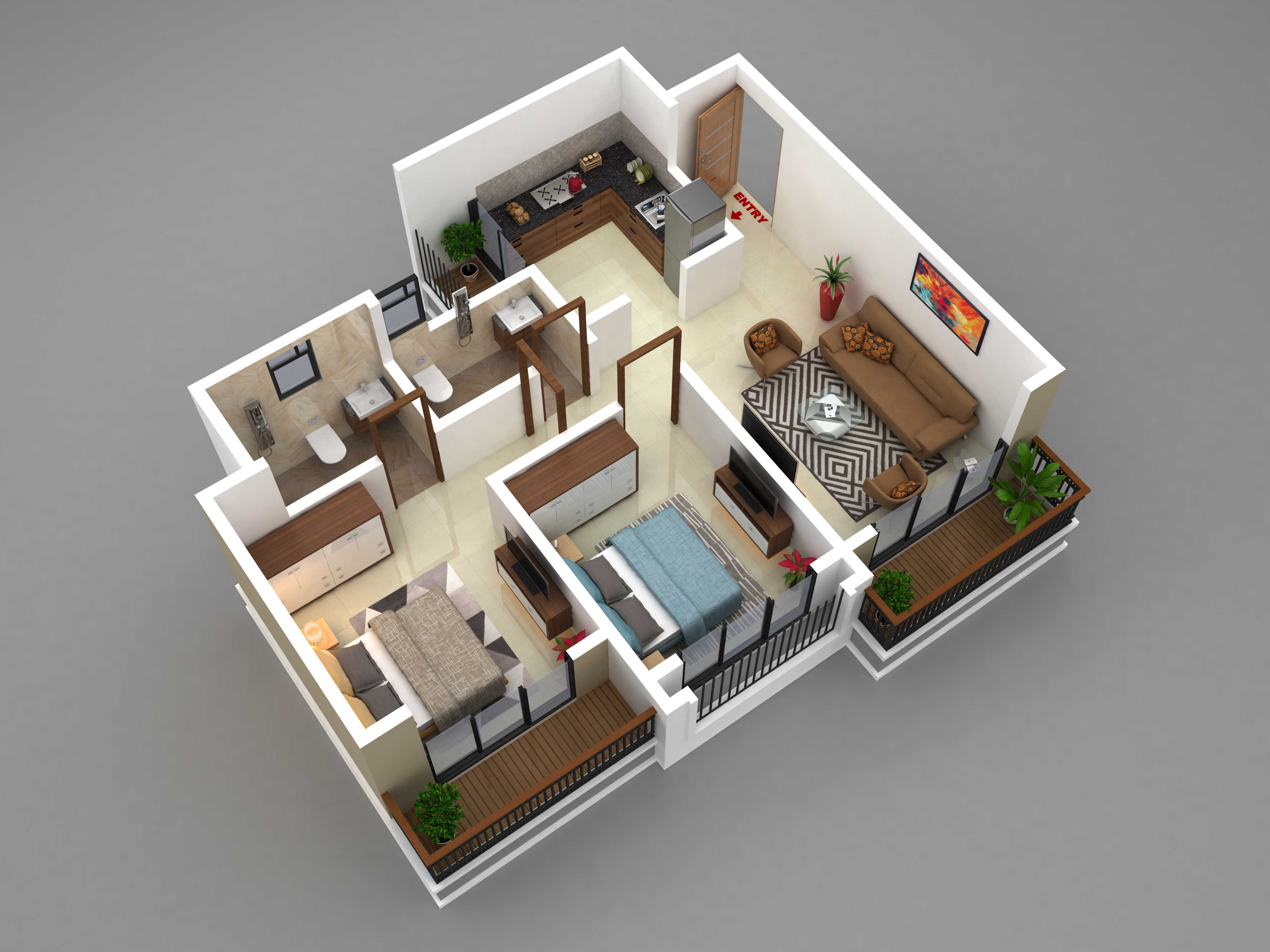 3DFloorPlan of Tisai Heights