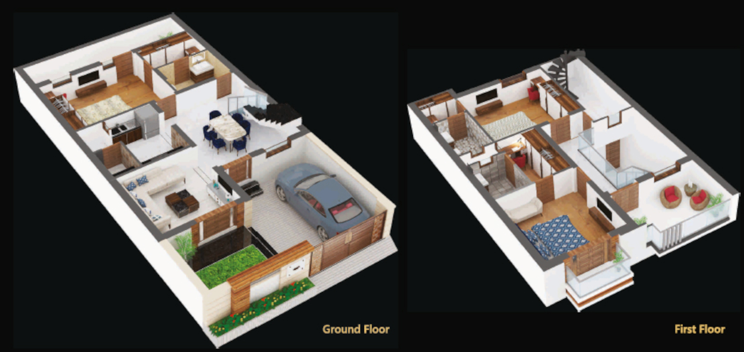 3DFloorPlan of Shri Sai Vihar