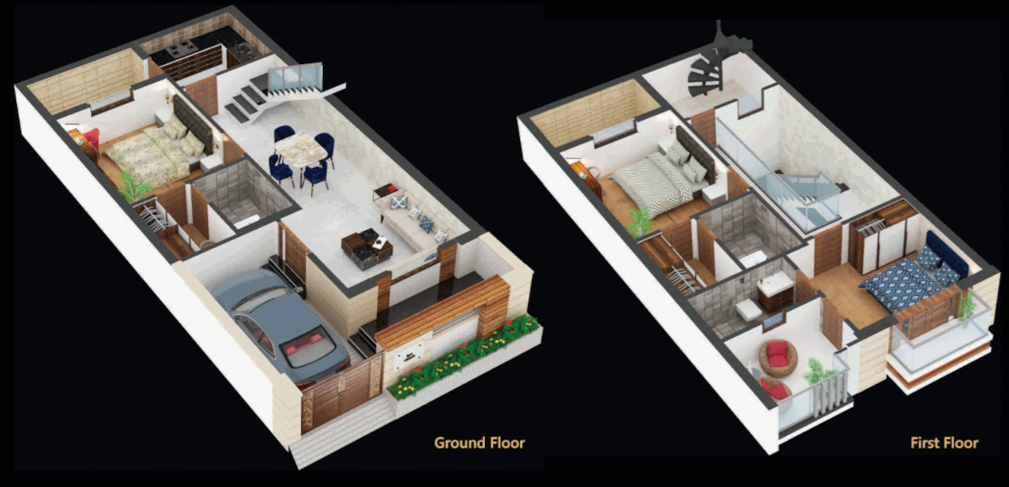 3DFloorPlan of Shri Sai Vihar