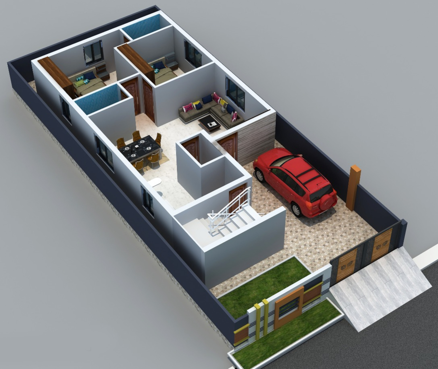 3DFloorPlan of Abhista Homes