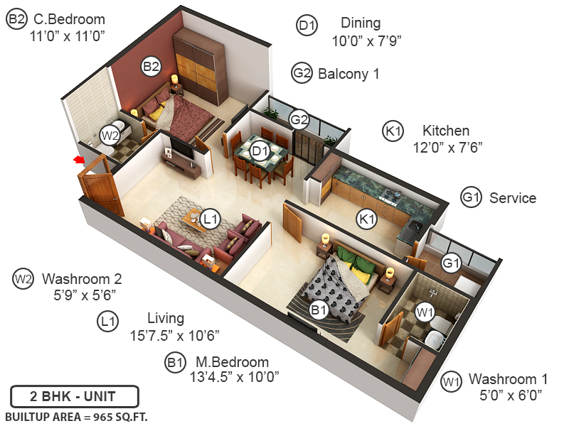 3DFloorPlan of Sai Castle
