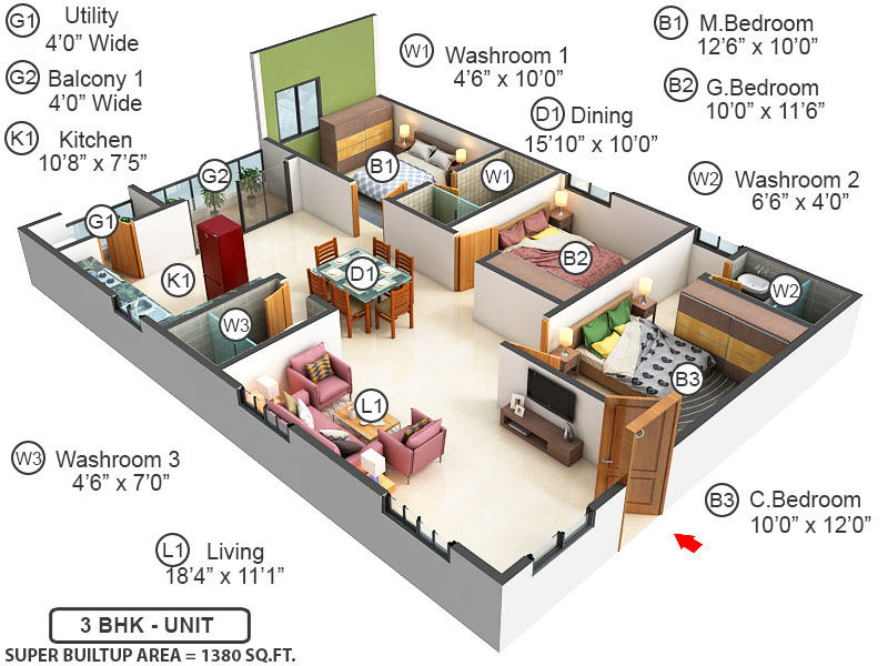 3DFloorPlan of SLV Icon