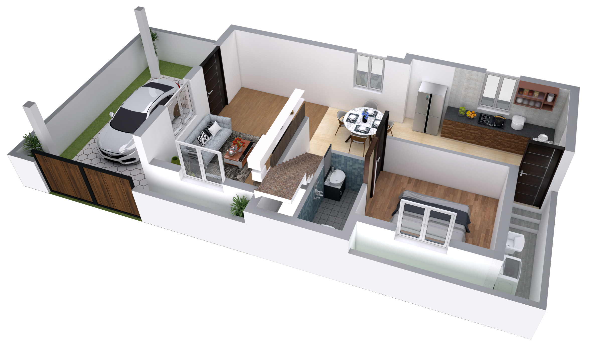 3DFloorPlan of Deepam The Elite Royal Villa