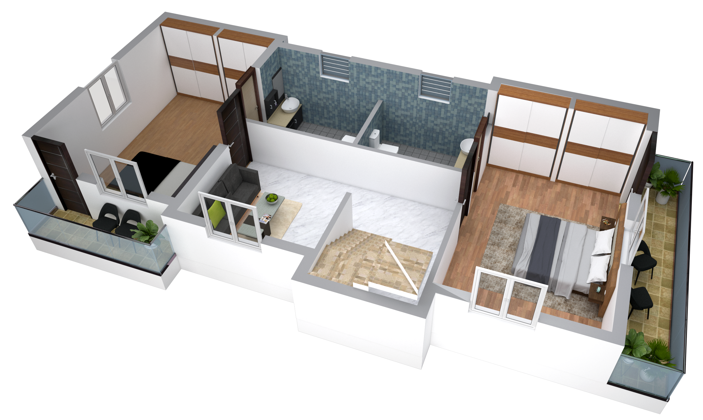 3DFloorPlan of Deepam The Elite Royal Villa