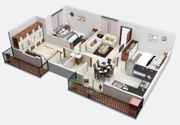 3DFloorPlan of Global Celesta