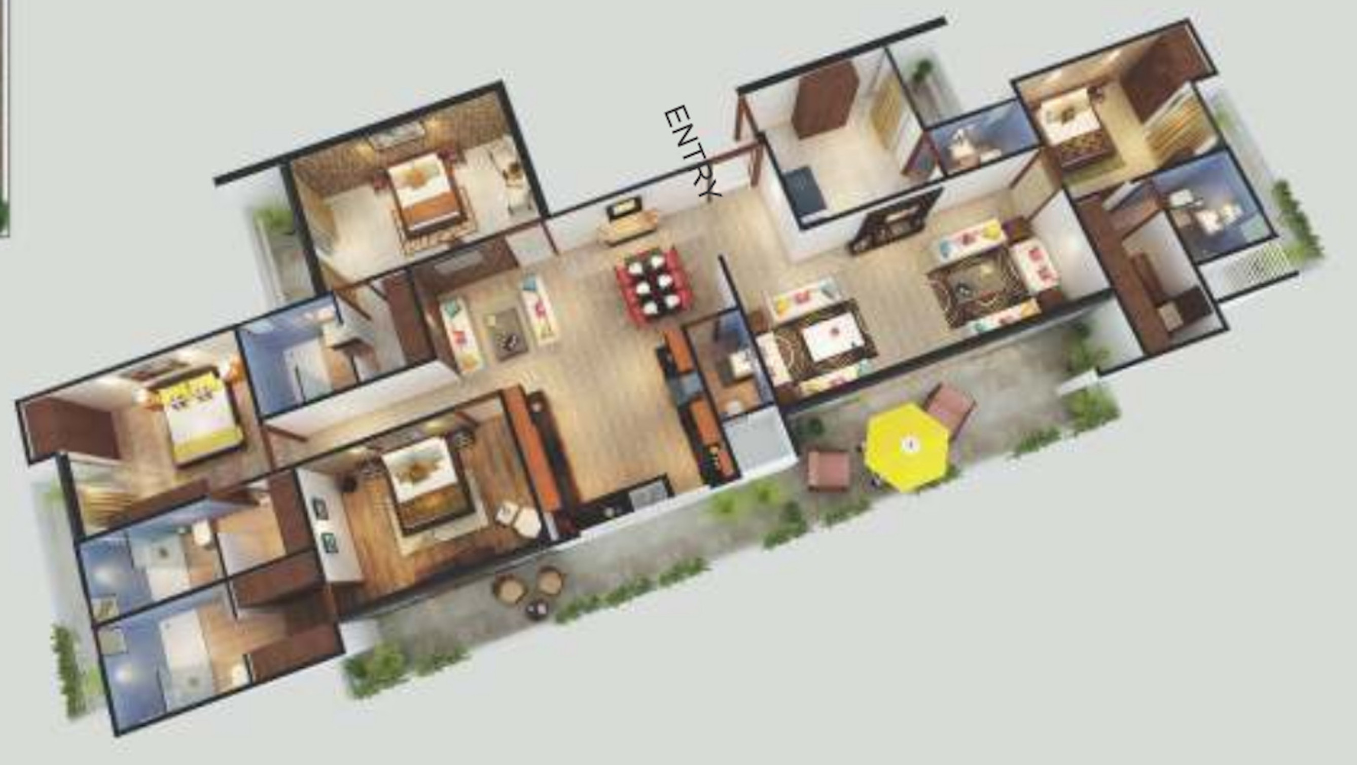 3DFloorPlan of Sky Villas