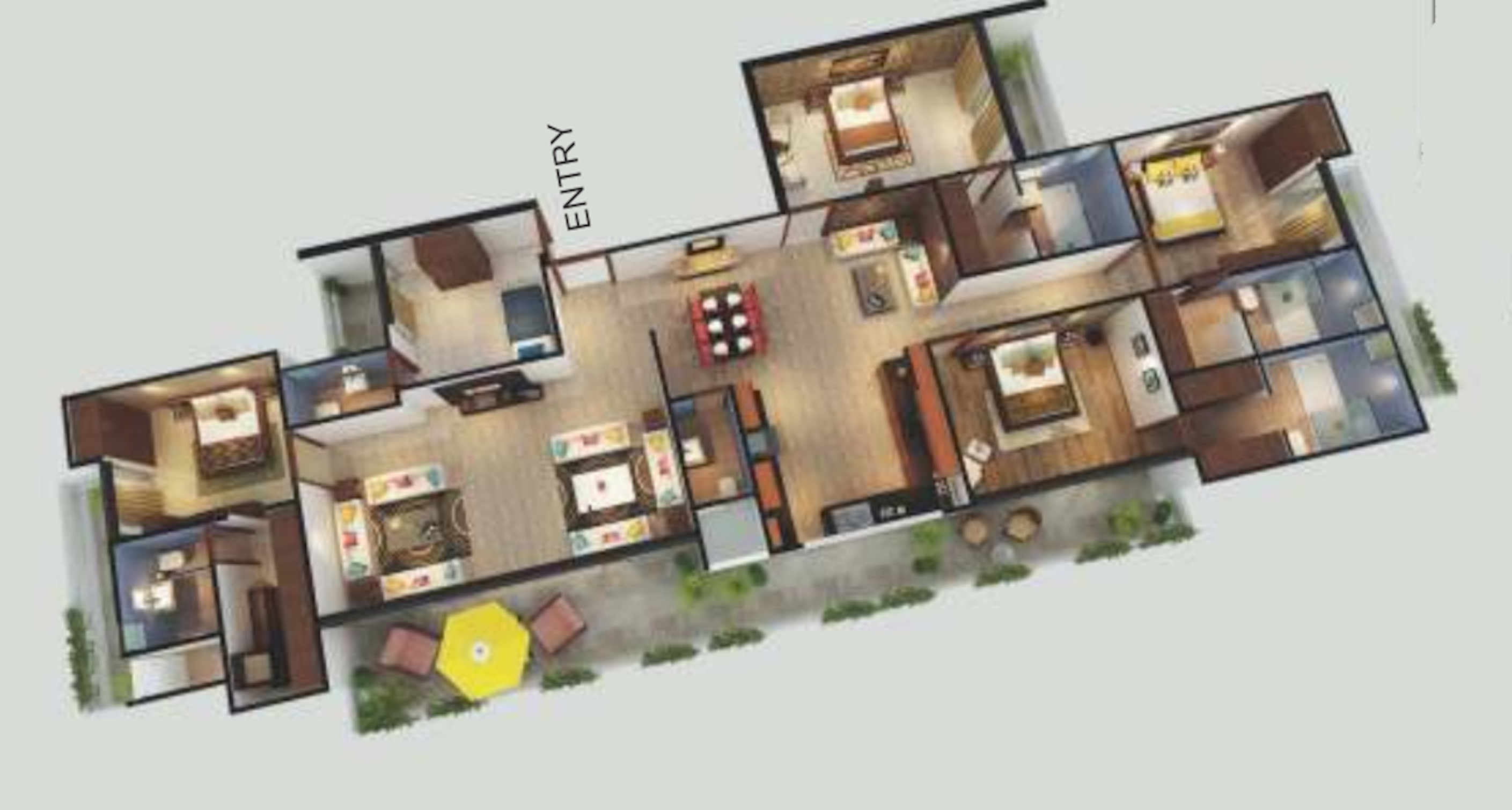 3DFloorPlan of Sky Villas