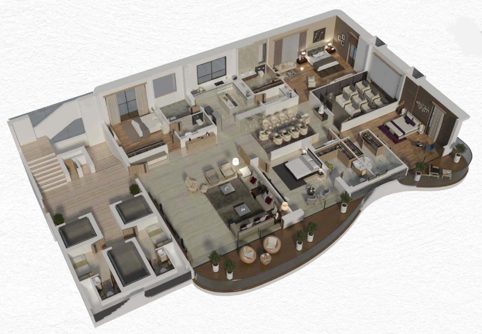 3DFloorPlan of Rajhans Cornello B