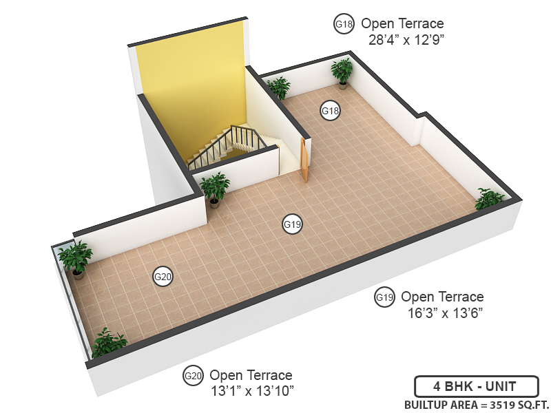 Terrace Floor Plan Terrace Floor Plan