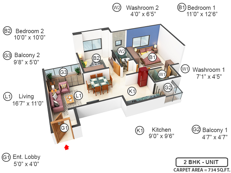 3DFloorPlan of Vision Aristo