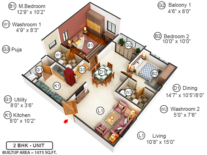 3DFloorPlan of Cybercity Westbrook