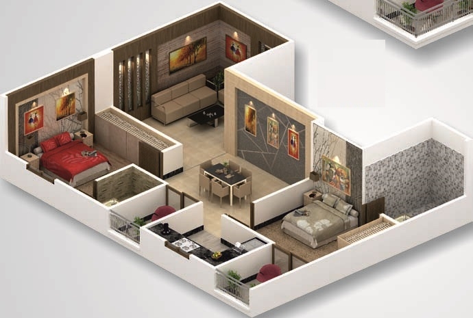 3DFloorPlan of Shivam Heights