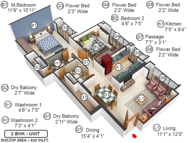 3DFloorPlan of Florence