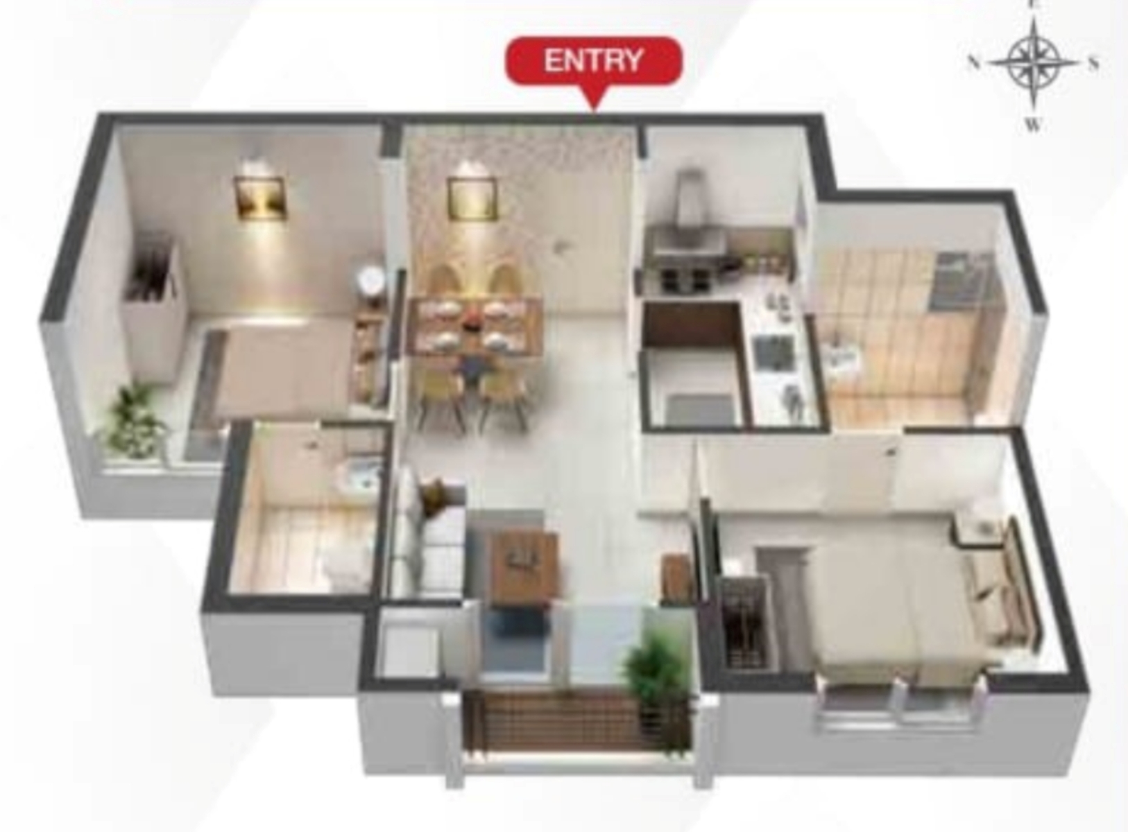 3DFloorPlan of KG House Of Champions