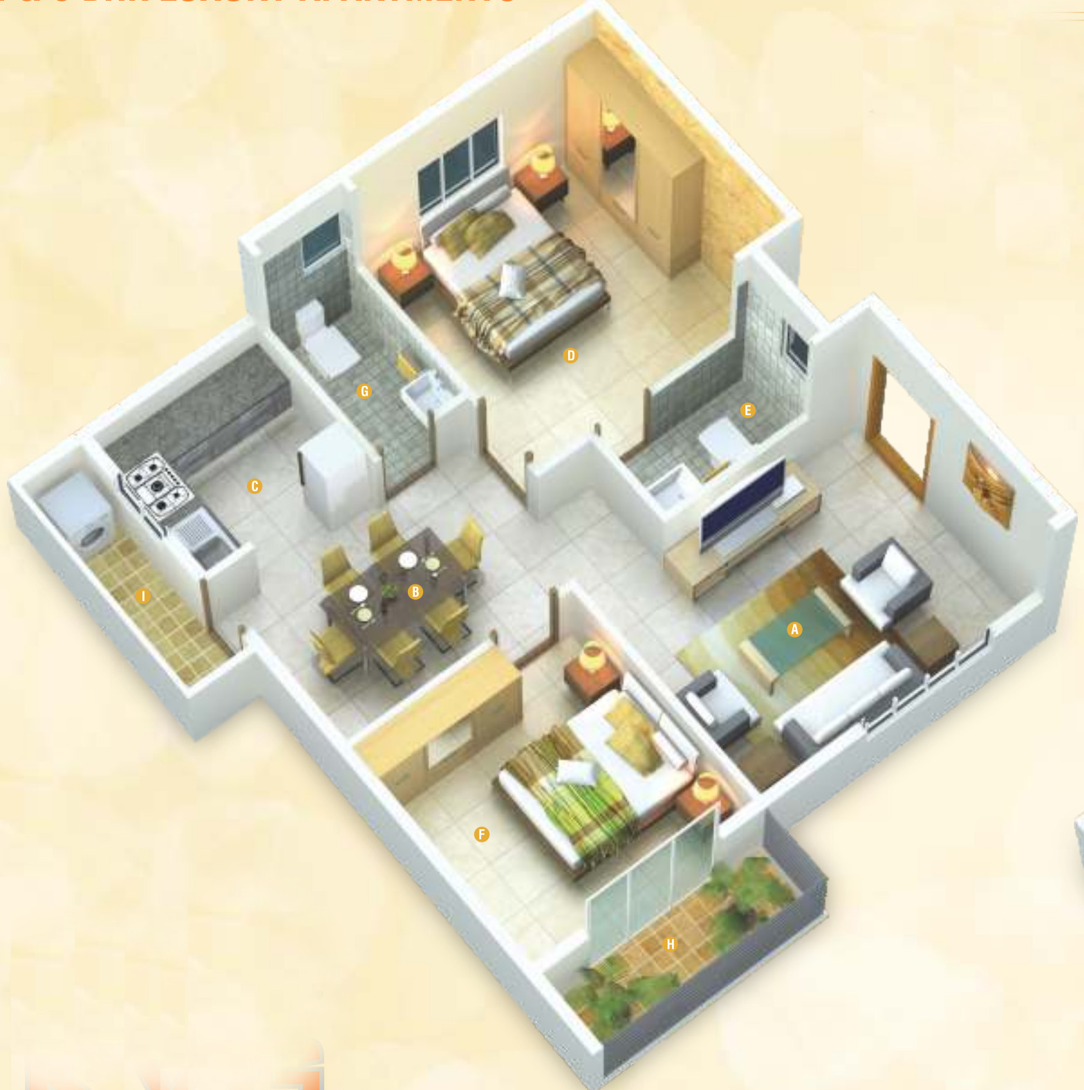 3DFloorPlan of KVG Sarovar