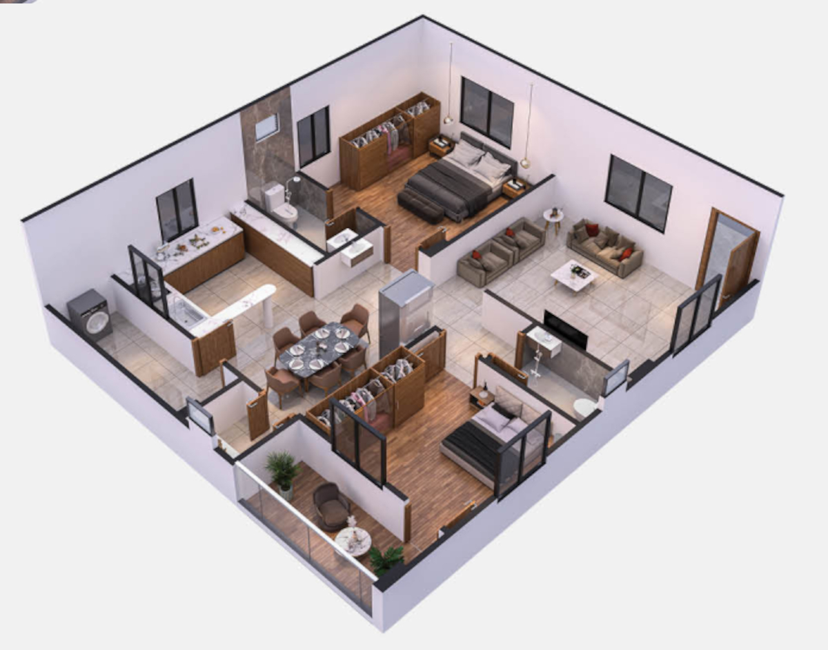 3DFloorPlan of Bhuvana Urban Greens