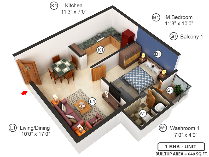 3DFloorPlan of Sai Castle