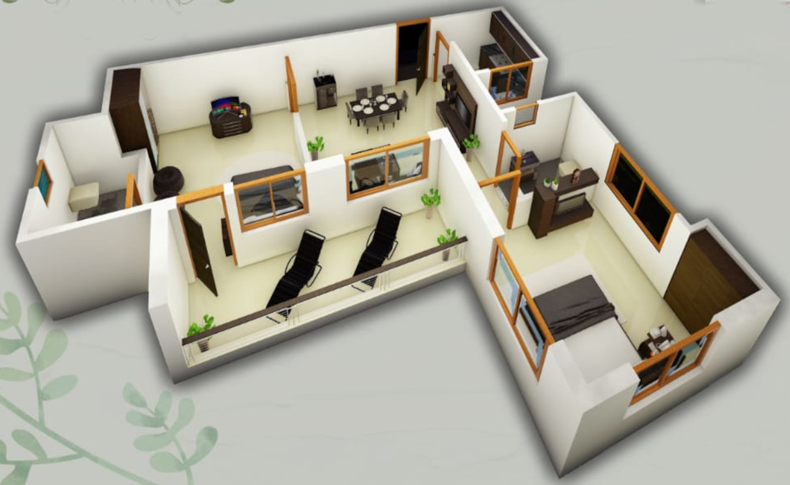 3DFloorPlan of Omkar Society