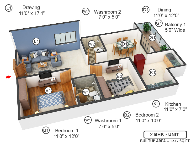 3DFloorPlan of Sk Cosmos