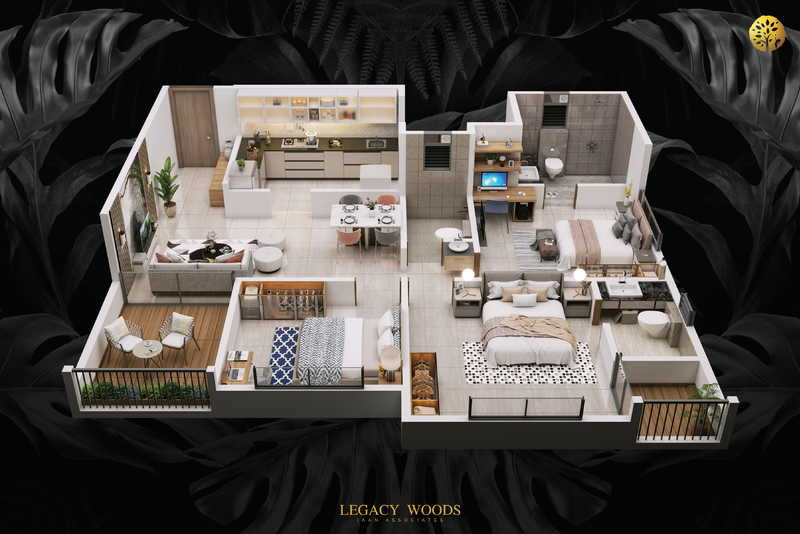 3DFloorPlan of Legacy Woods