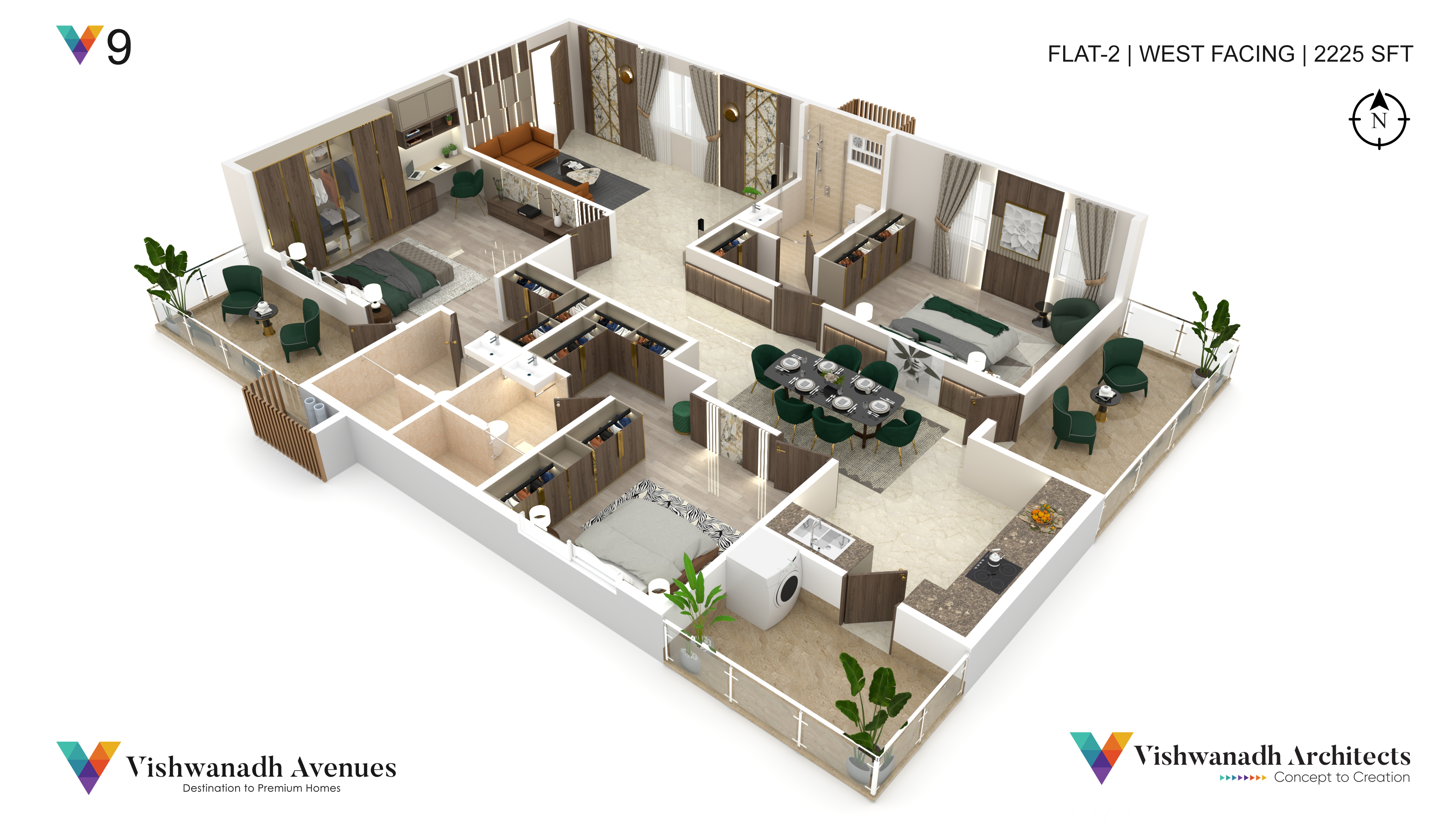 3DFloorPlan of Vishwanadh The Sky