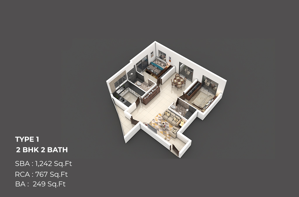 3DFloorPlan of Maarq Tranquil