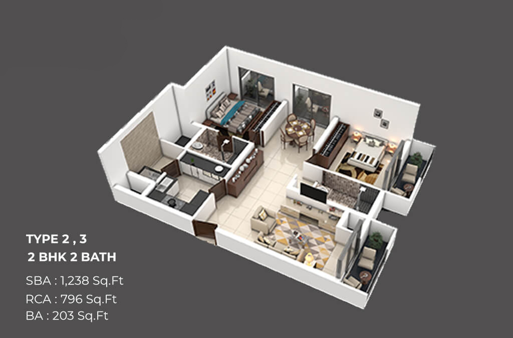 3DFloorPlan of Maarq Tranquil