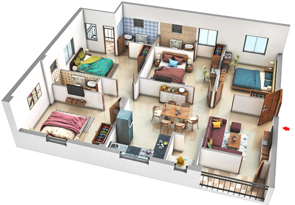 3DFloorPlan of Oro Emirates