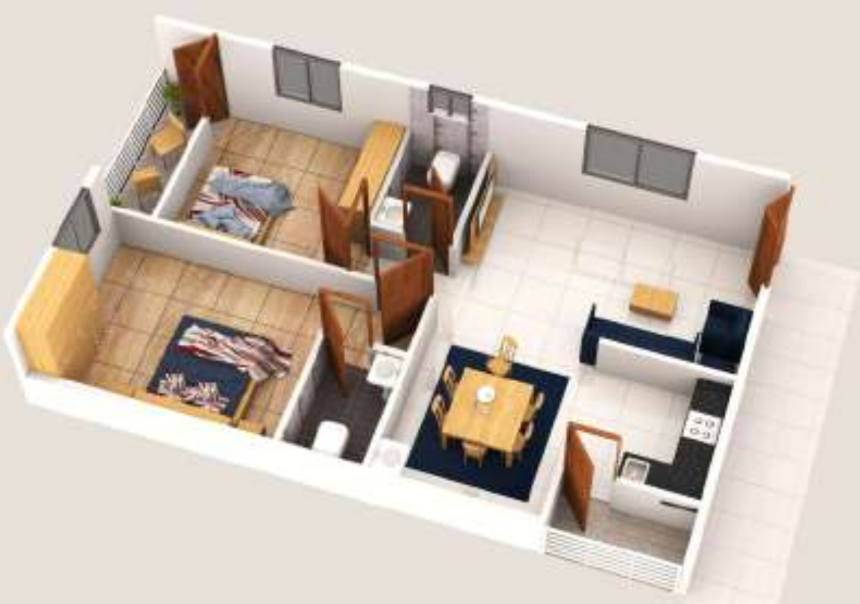 3DFloorPlan of Vishwajith MBNR Heights